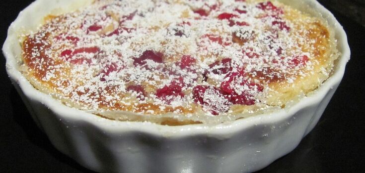 Clafoutis with cherries: making a traditional French dessert