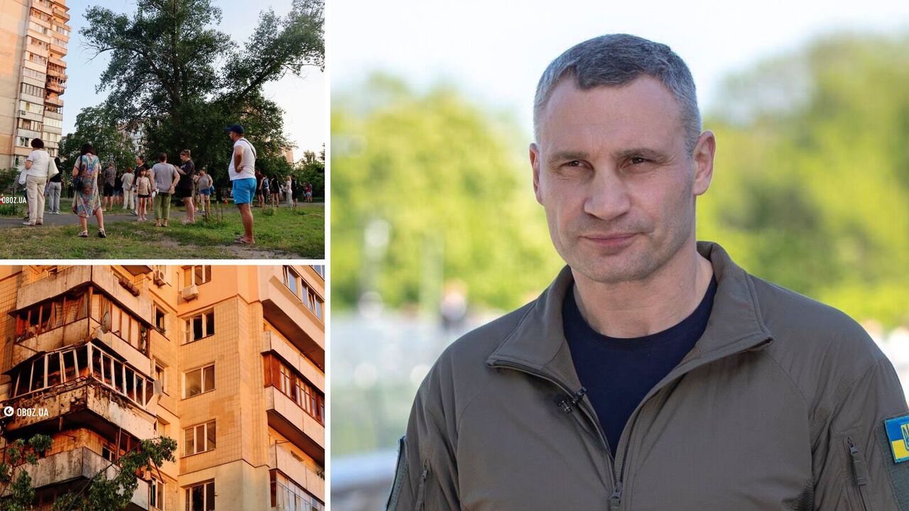 Burmistrz Kijowa opowiada o stanie uszkodzonego domu w Obolonie