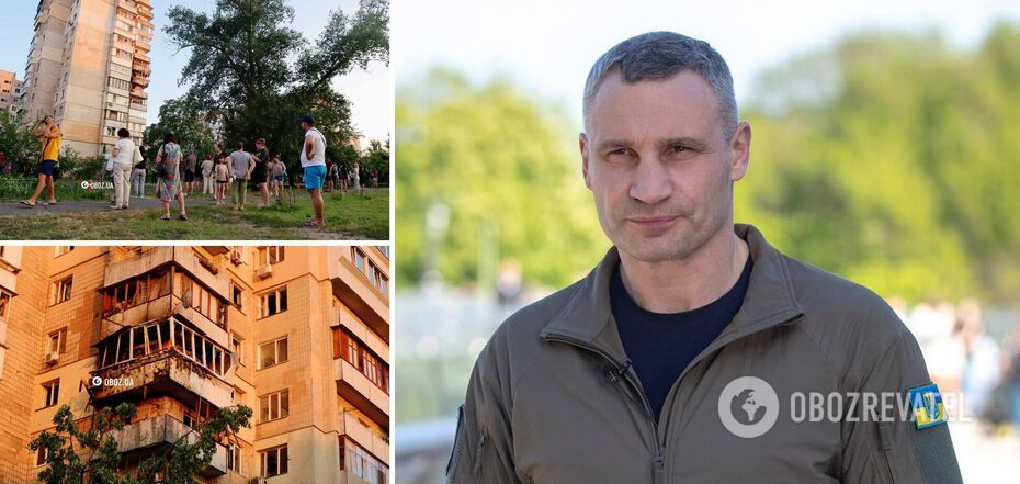 Burmistrz Kijowa opowiada o stanie uszkodzonego domu w Obolonie