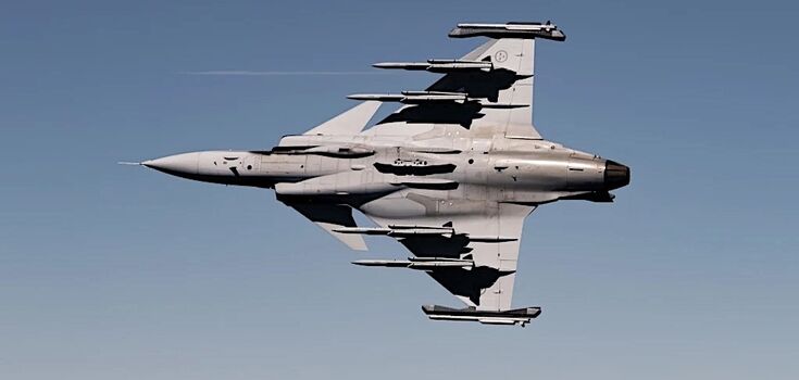 Swedish fighter jet JAS 39 Gripen