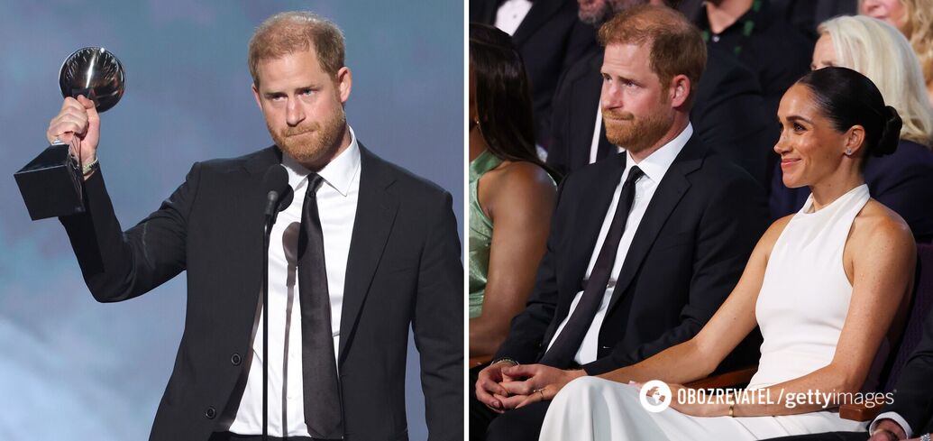 Prince Harry received an award that caused a scandal earlier: Meghan Markle supported him in an exquisite look