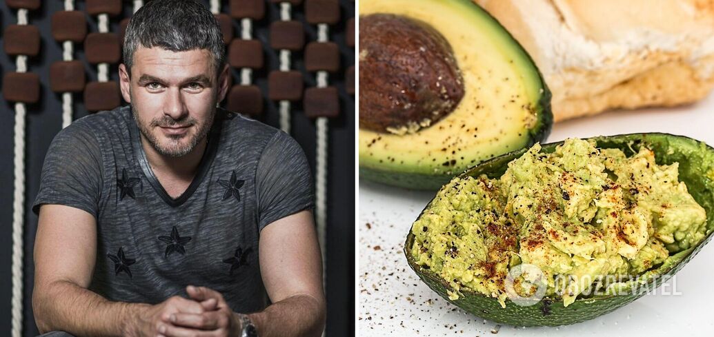 A light appetizer of avocado and tuna