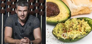 A light appetizer of avocado and tuna