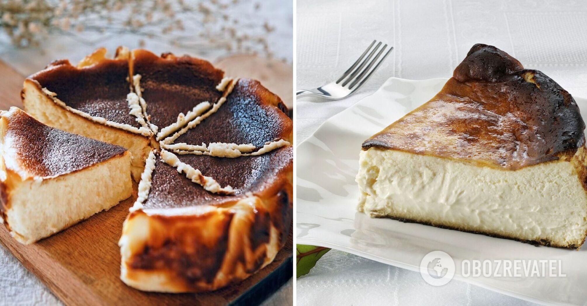 Delicious Basque cheesecake