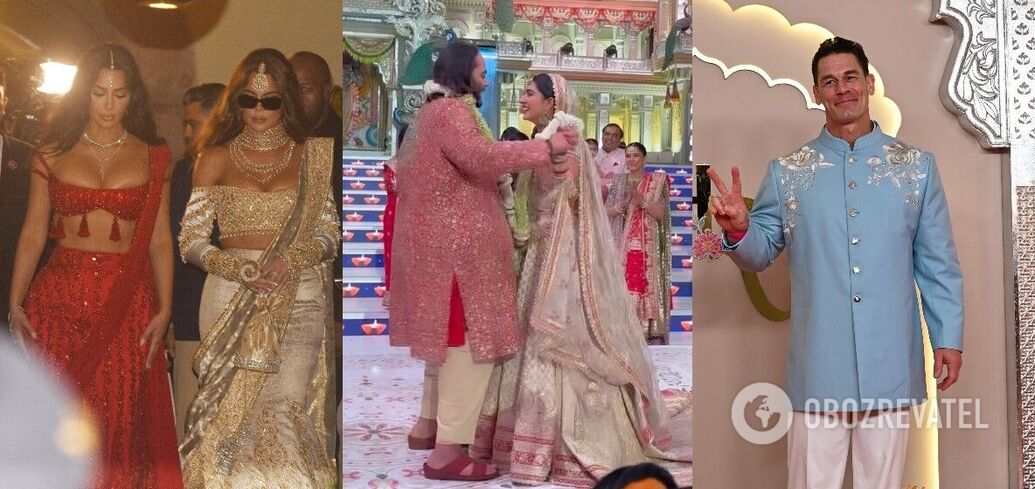 "Wedding of the year" kicks off in Mumbai: the Kardashians, John Cena and other stars shine in Indian looks at the $600 million ceremony