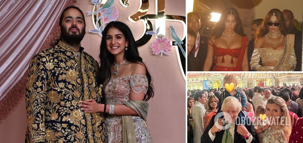 Boris Johnson, the Kardashian sisters and Russians: how guests are having fun at the three-day "wedding of the year" in India