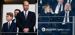 Birds of a feather. Prince William and Prince George could not contain their emotions after England's defeat at Euro 2024