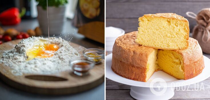 How to make a fluffy sponge cake dough