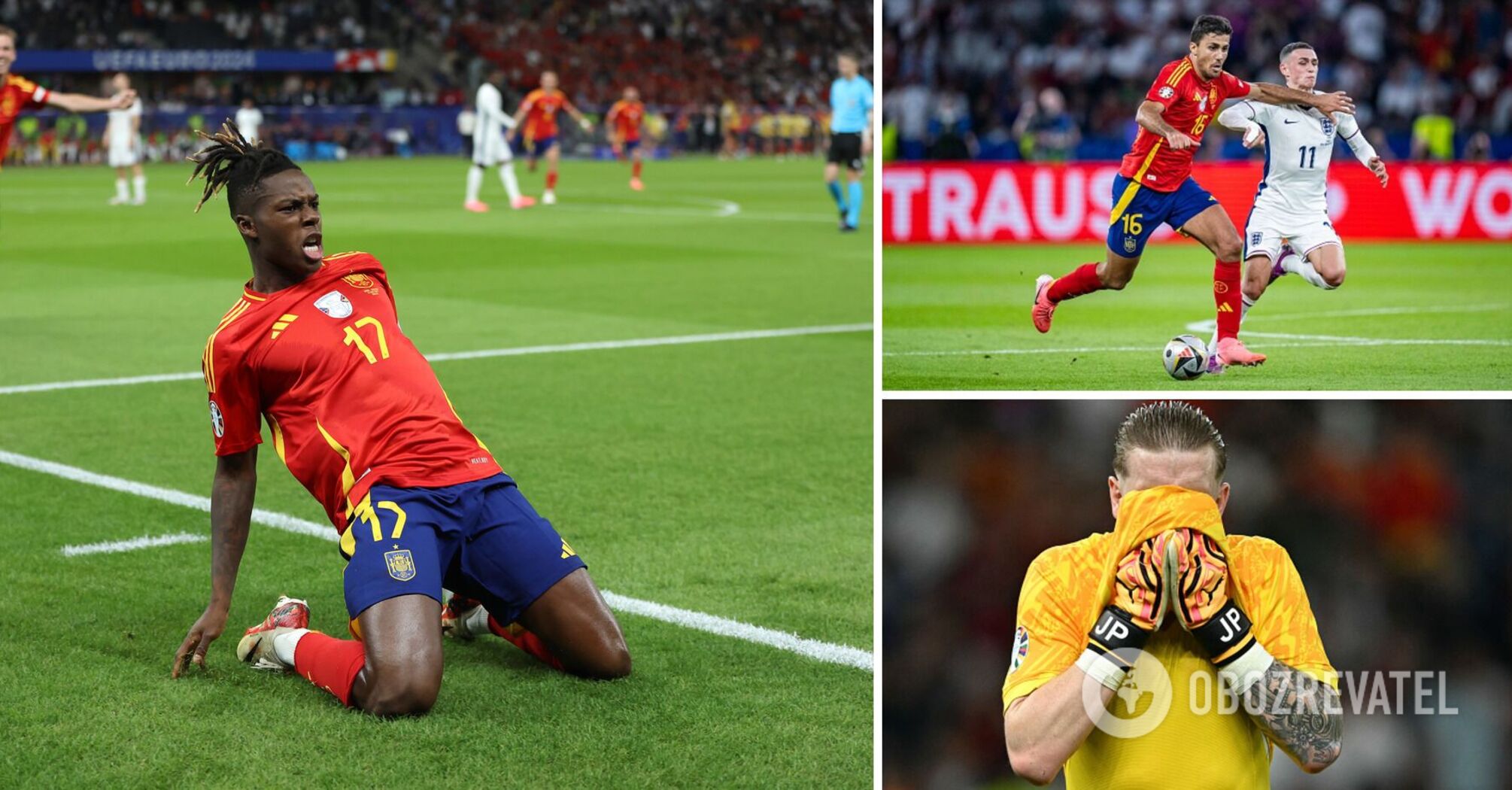 Spain won the European Football Championship for the fourth time in history, beating England in the final. Video