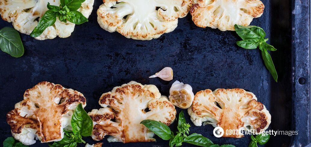 Steak from cauliflower