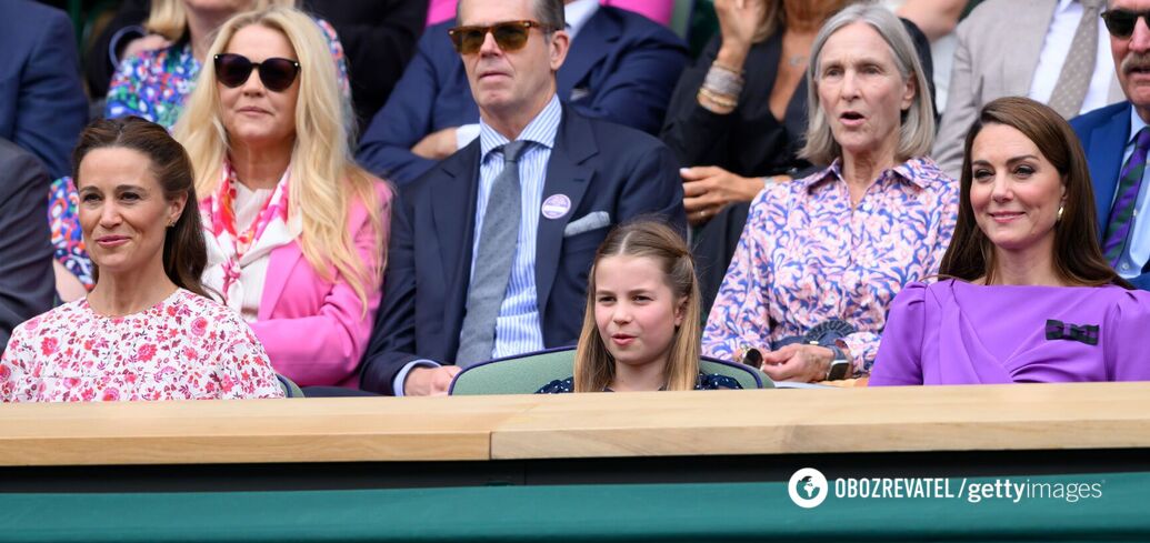 Photos of Kate Middleton's daughter and sister giggling in similar dresses at Wimbledon delighted the network