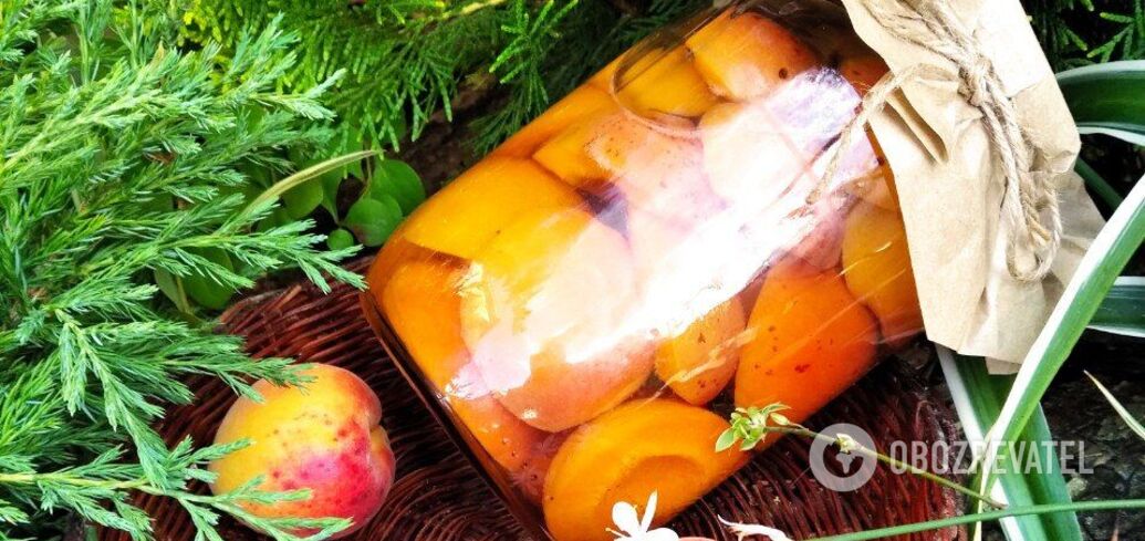 Recipe for canned apricots