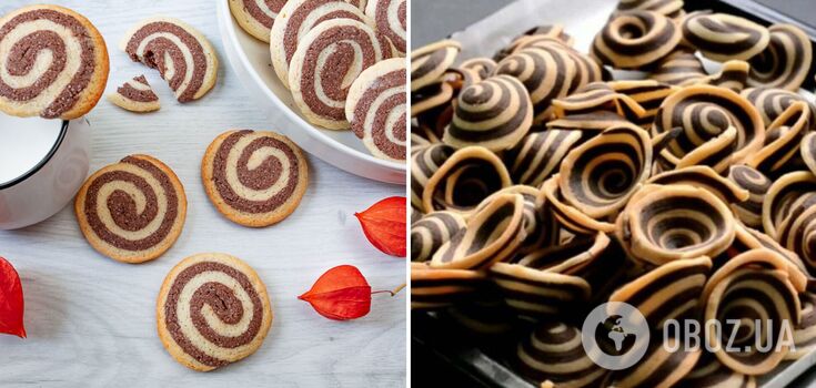 Crispy striped cookies without baking: what is the popularity of an amazing dessert