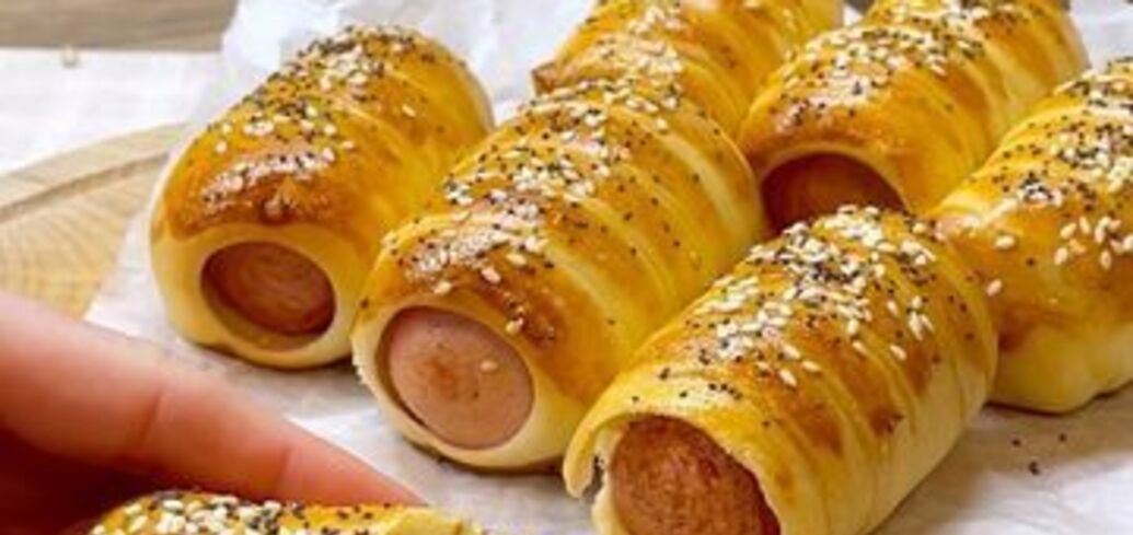 Recipe for sausages in dough