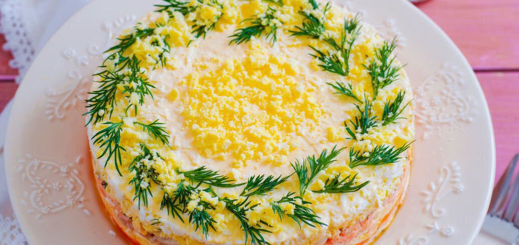 Recipe for Mimosa salad