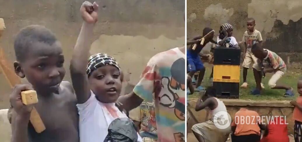 Children from Uganda recreated the scene of the assassination attempt on Trump. The video went viral