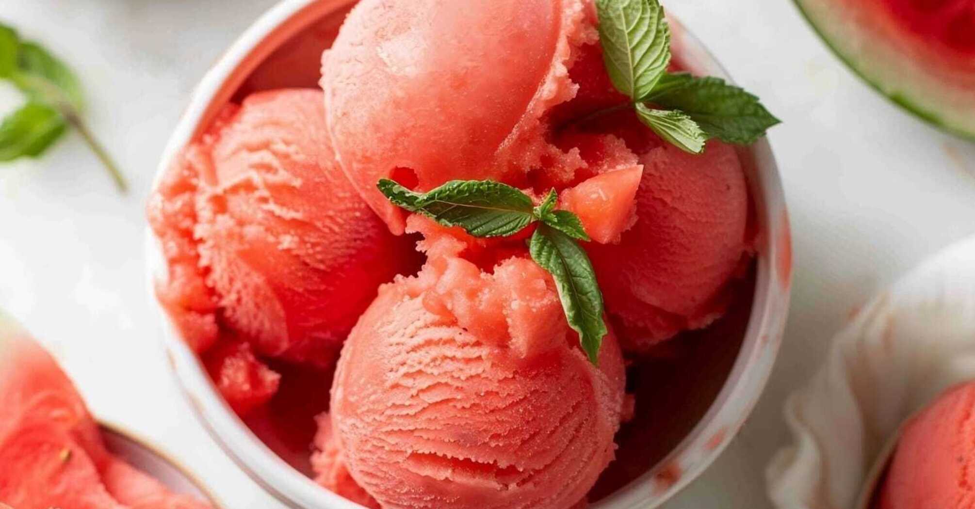 A dessert that will save you from the summer heat! Refreshing watermelon sorbet