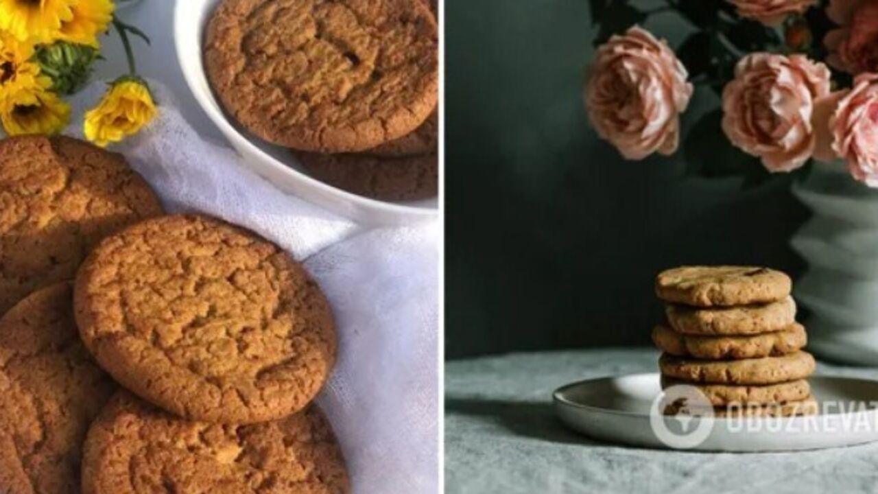 Sugar and egg-free: crispy oatmeal cookies in 20 minutes