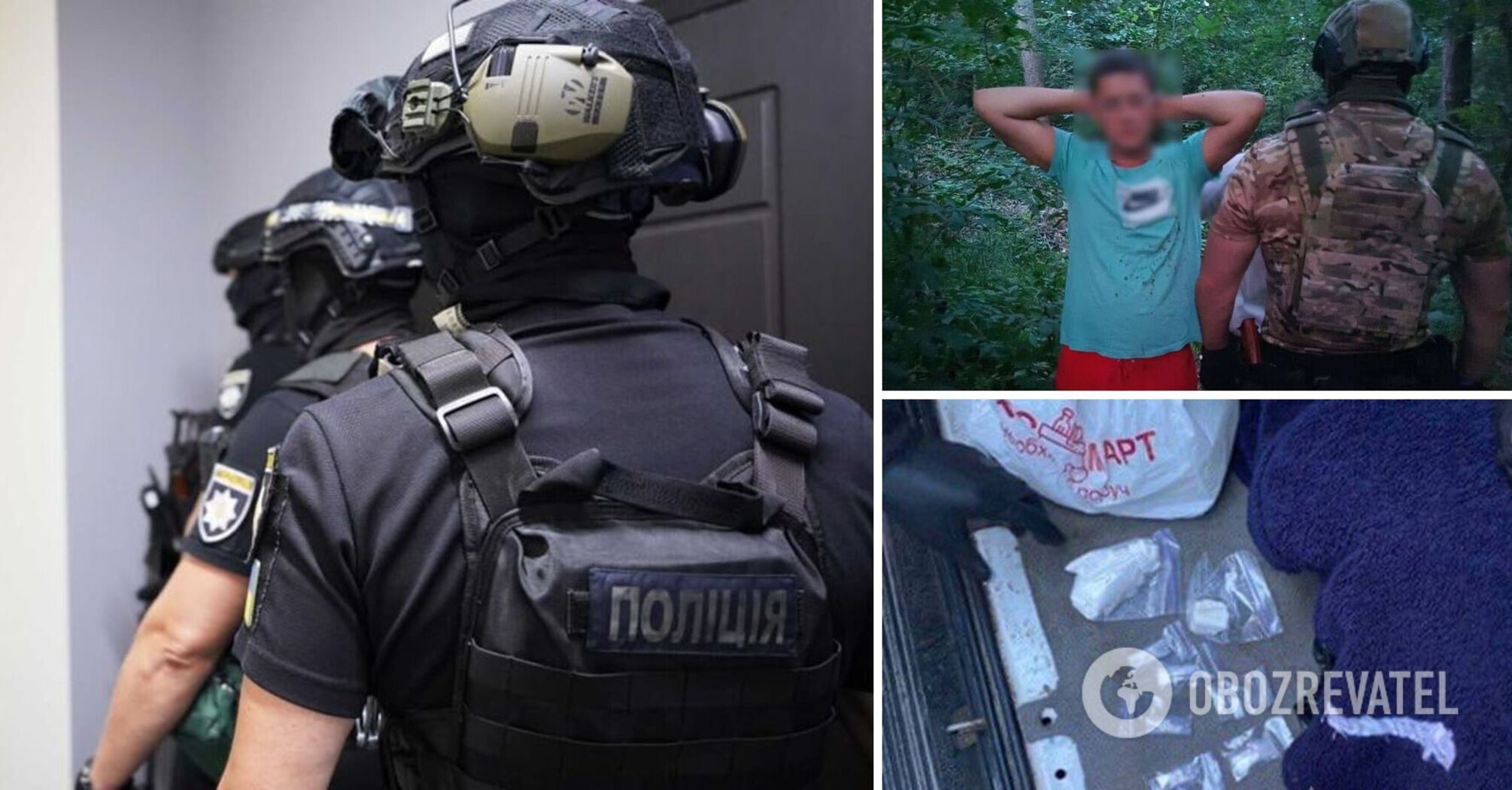 Police conducted searches at the criminals' places