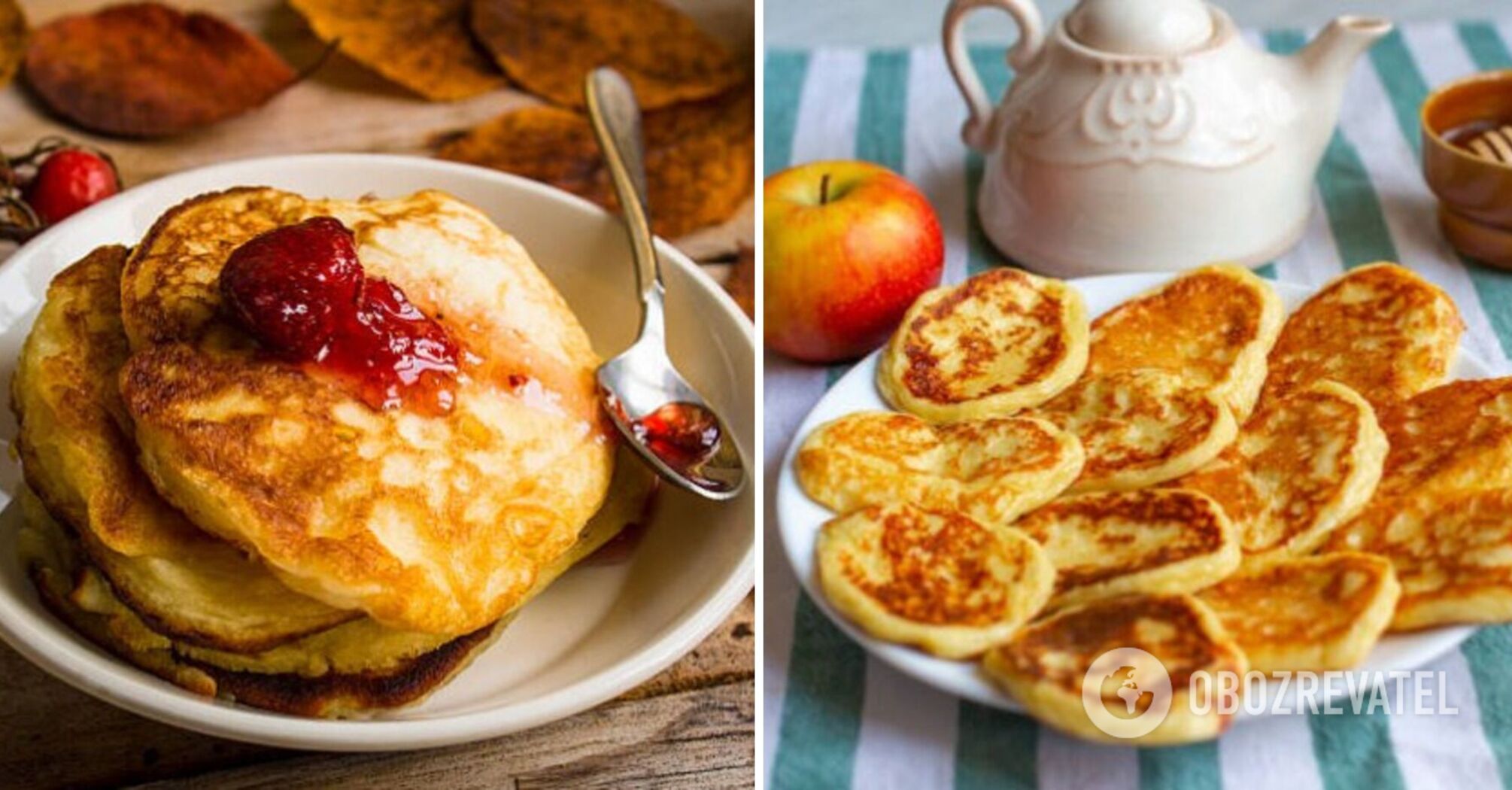 Recipe for lean pancakes