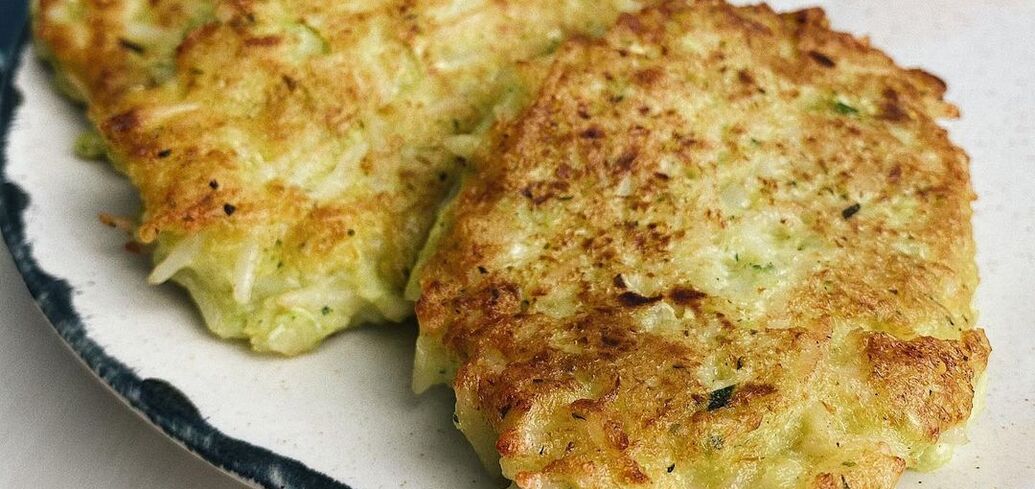 Rice and zucchini pancakes recipe
