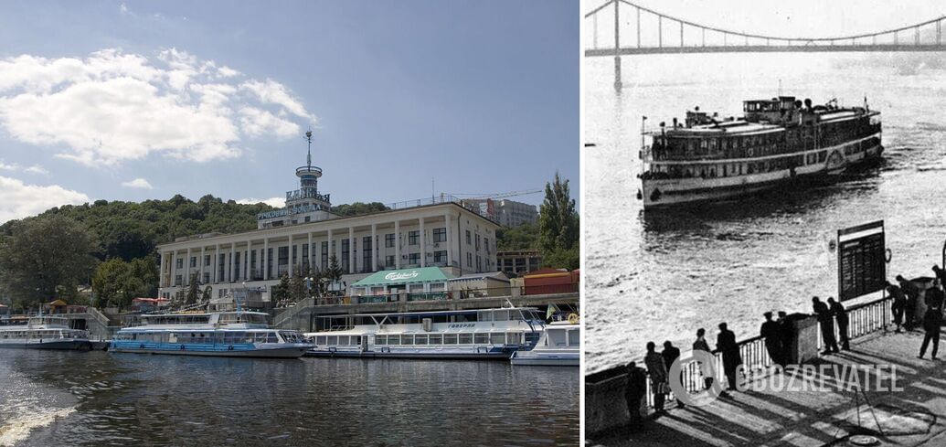 A steamer from Kherson arrives at the Kyiv River Station