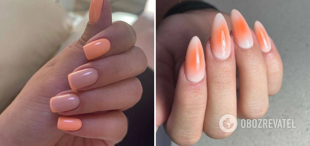 Forget about pink: 7 stylish and trendy peach manicure ideas for 2024