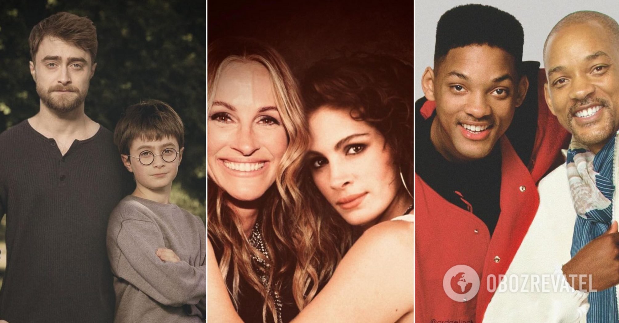 Meeting their younger versions: artist shows how Hollywood stars have changed over the years