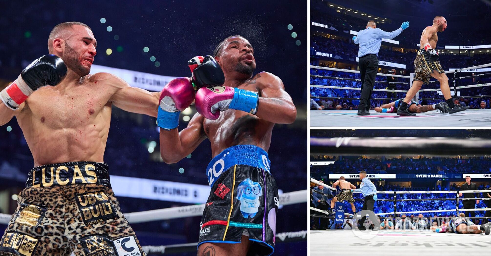 Upset of the year! The undefeated boxer was winning the fight, but sensationally got knocked out with a heavy headbutt into the ring. Video