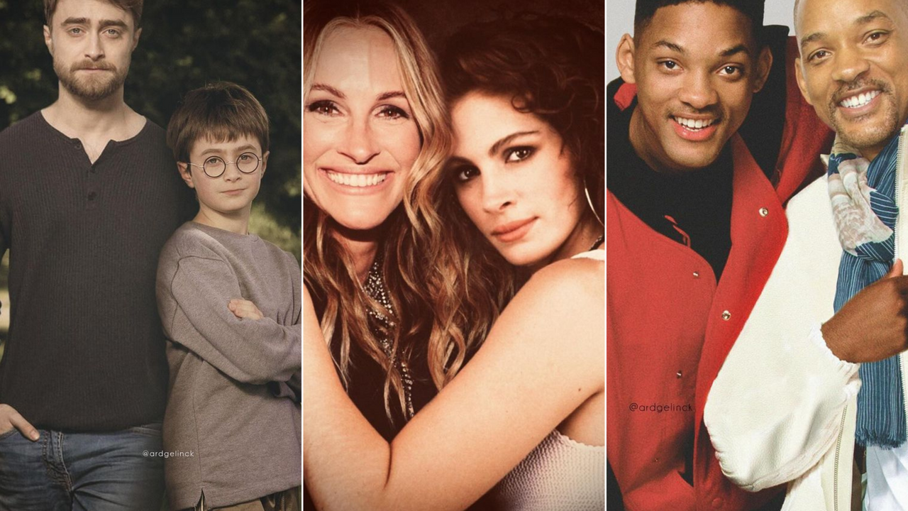 Meeting their younger versions: artist shows how Hollywood stars have changed over the years 