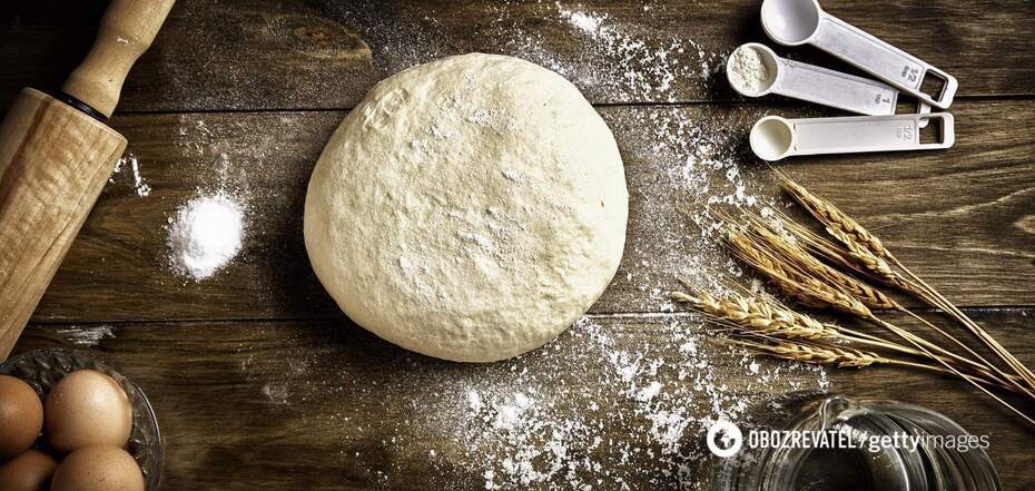 Dough for pies