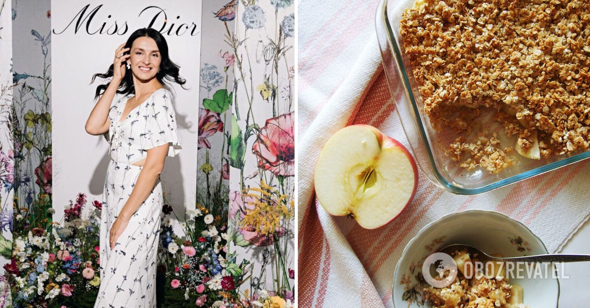 Valentyna Khamaiko shares a recipe for a delicious apple crumble