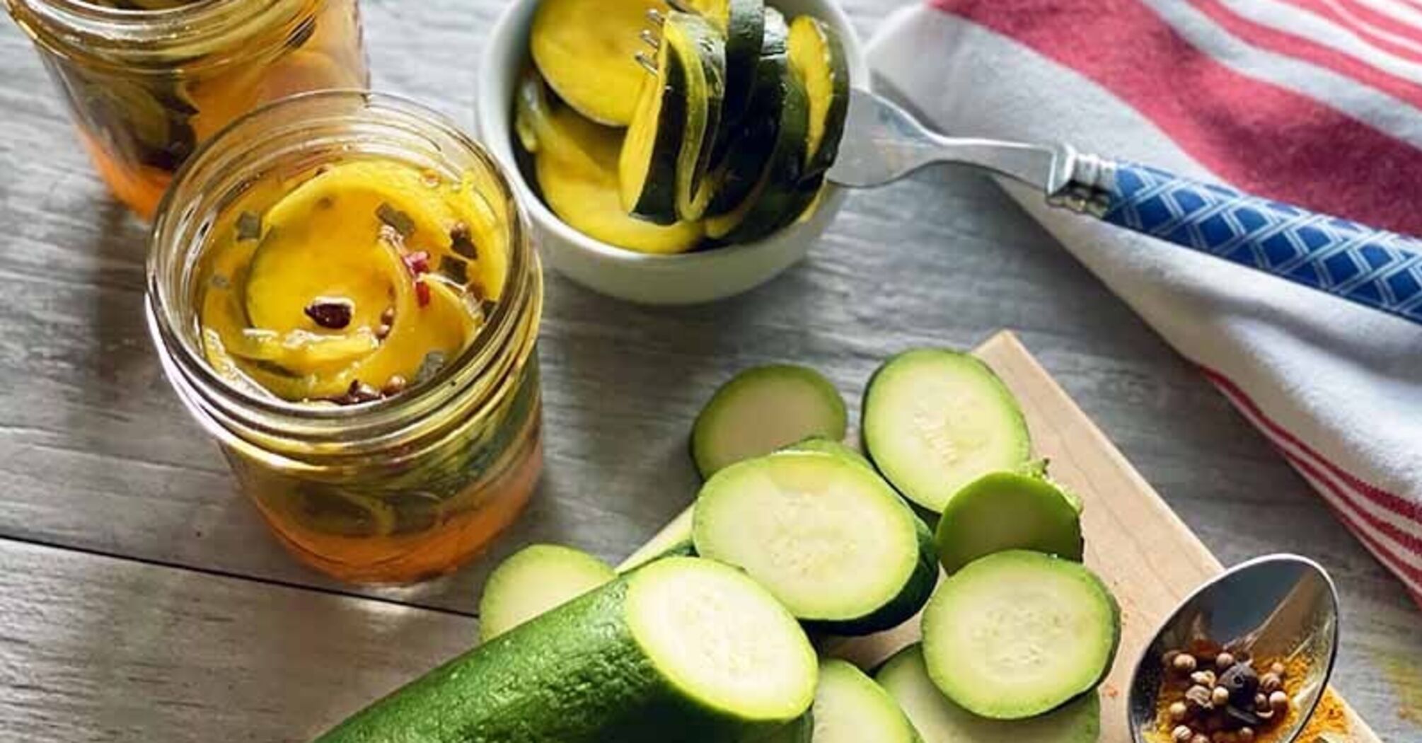 Crispy pickled zucchini for the winter: a very quick recipe for 4 one-liter jars