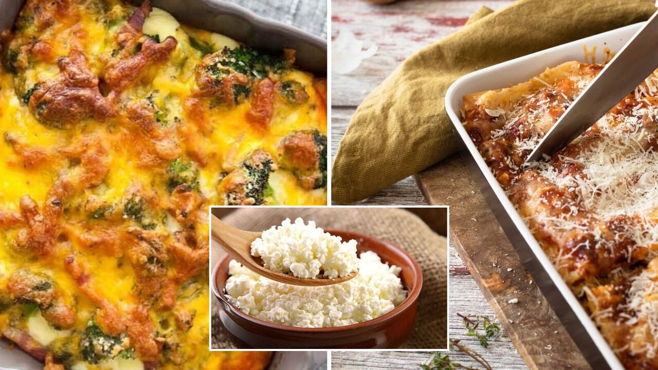 Lazy casserole with meat, cheese and vegetables: easy and quick