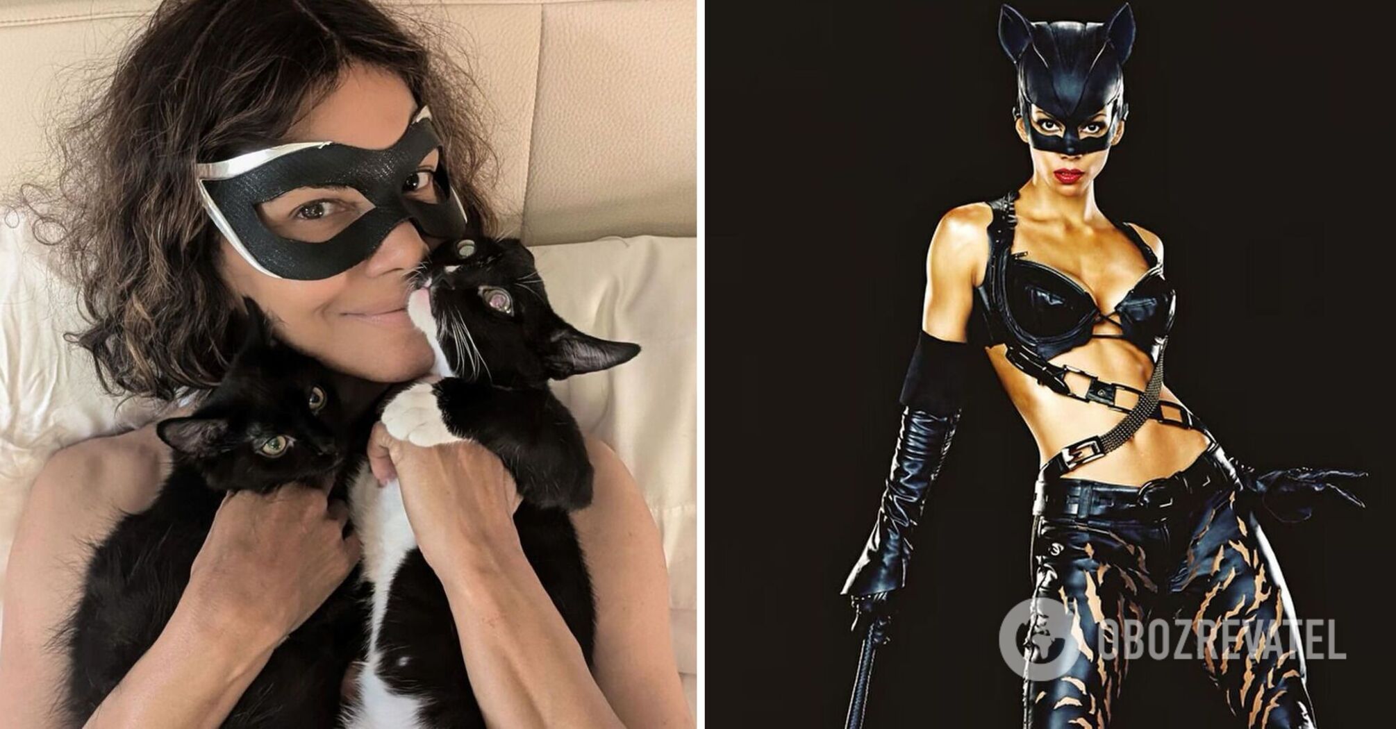 20 years later. 'Catwoman' Halle Berry starred with cats in a candid photo shoot