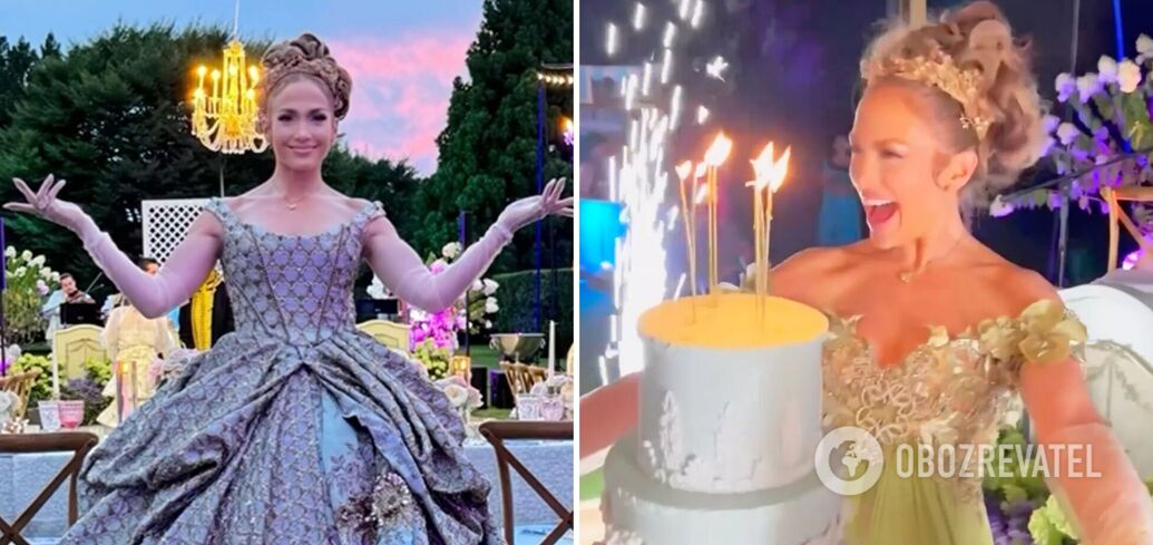 In the style of the Bridgertons: Jennifer Lopez celebrated her 55th birthday without Ben Affleck. Photos and videos