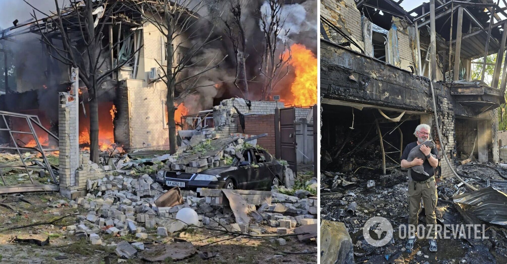 Russia dropped a bomb on the house of a famous Ukrainian philanthropist. Photo
