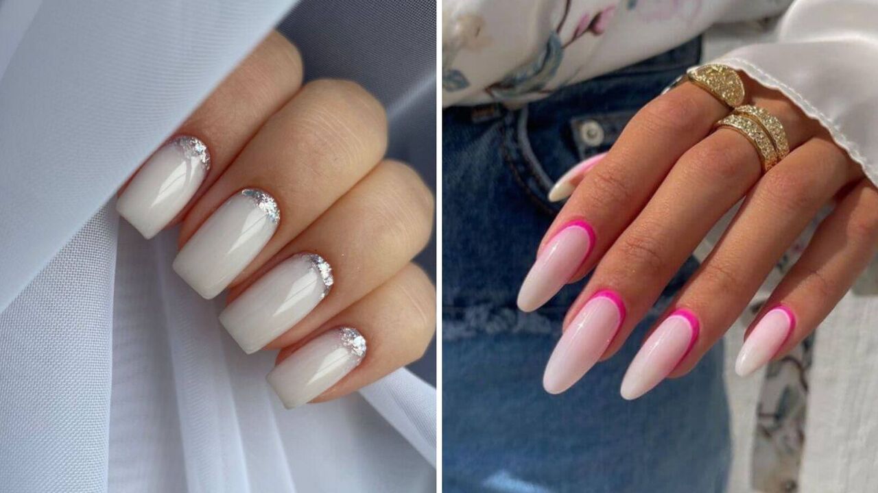 French manicure, but in reverse. 6 nail ideas for those who love originality