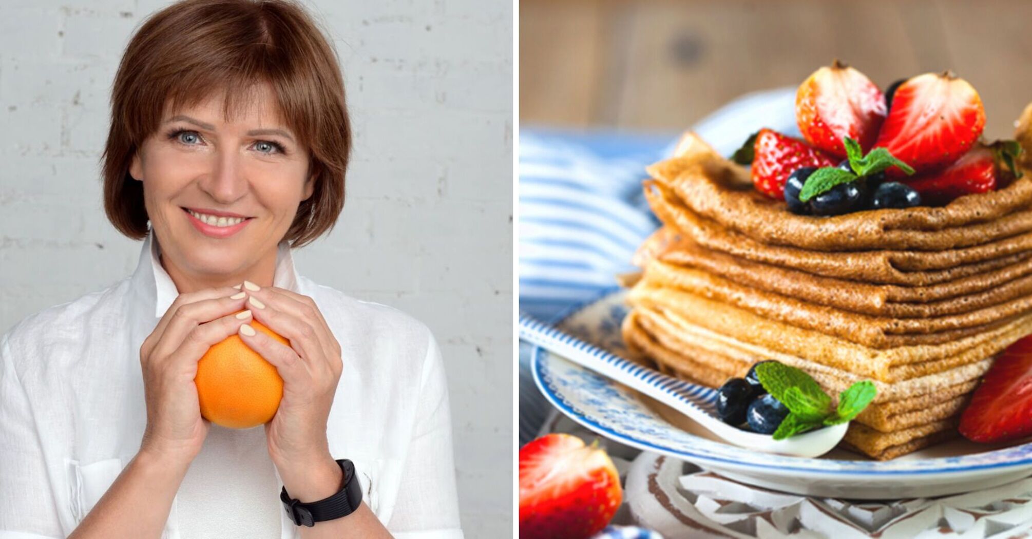 Healthy pancakes from Svitlana Fus: ideas for simple fillings