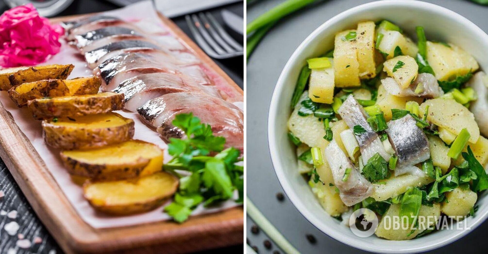 Potato and herring salad: how to serve a popular combination in an interesting way