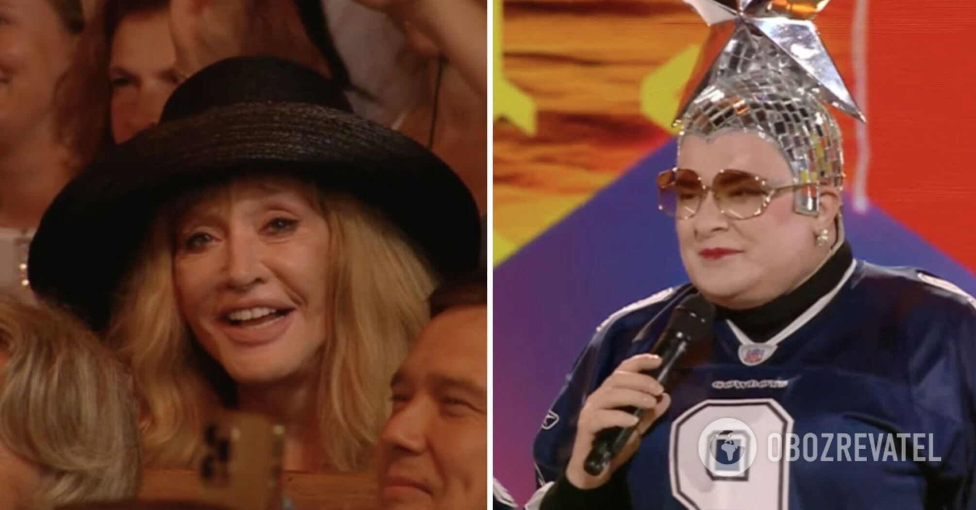Andriy Danylko aka Serduchka bows to Russian Alla Pugacheva at scandalous festival in Jurmala. Video