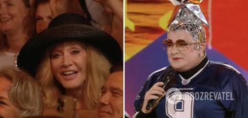 Andriy Danylko aka Serduchka bows to Russian Alla Pugacheva at scandalous festival in Jurmala. Video