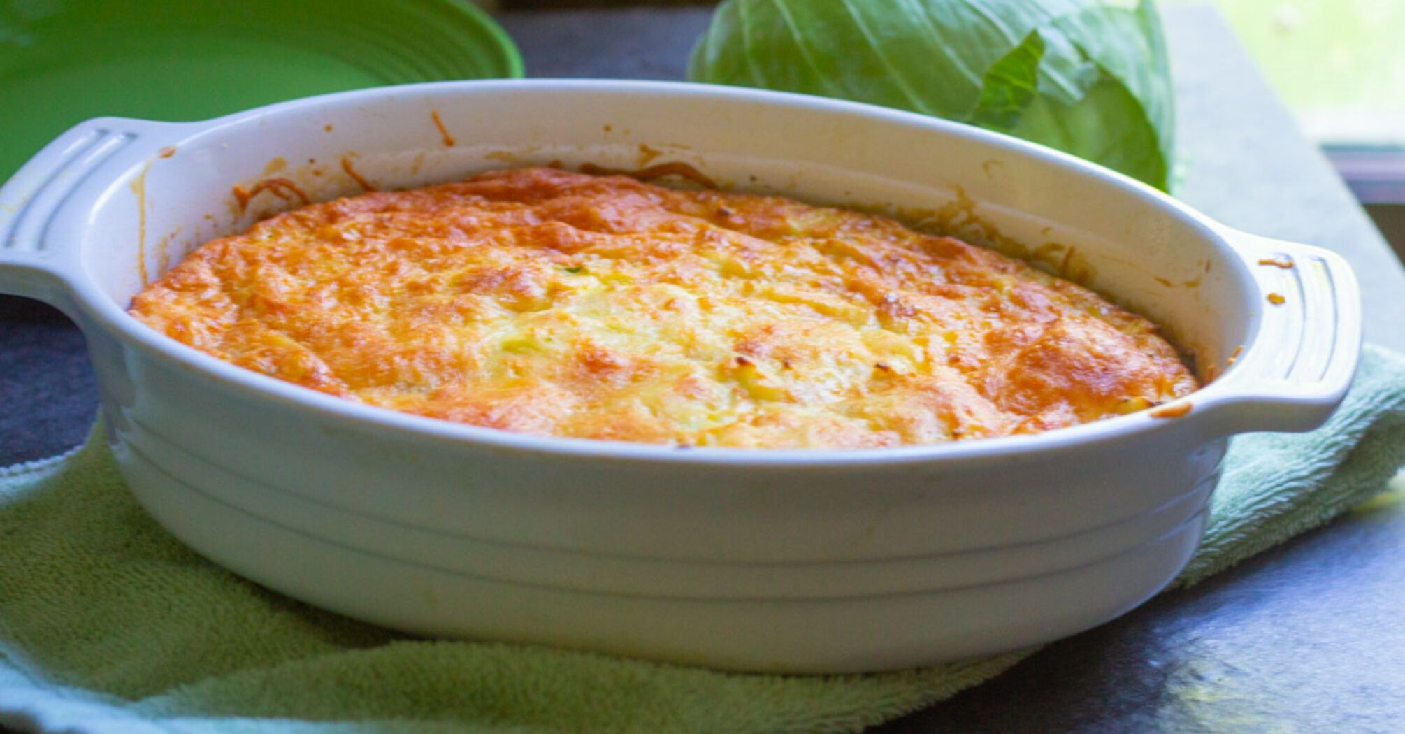 Meatless: a healthy zucchini casserole for a light dinner