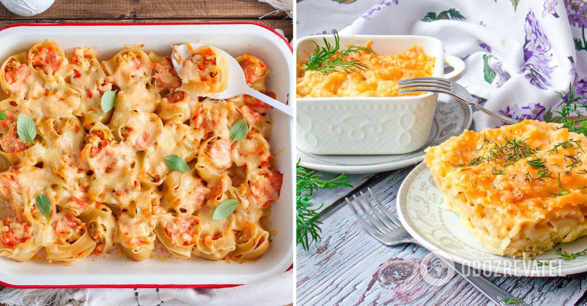 How to cook spaghetti in the oven in an unusual way: with cheese and mushrooms