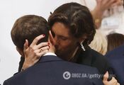 A photo of French President Emmanuel Macron and the Minister of Sports kissing went viral: his wife was standing nearby