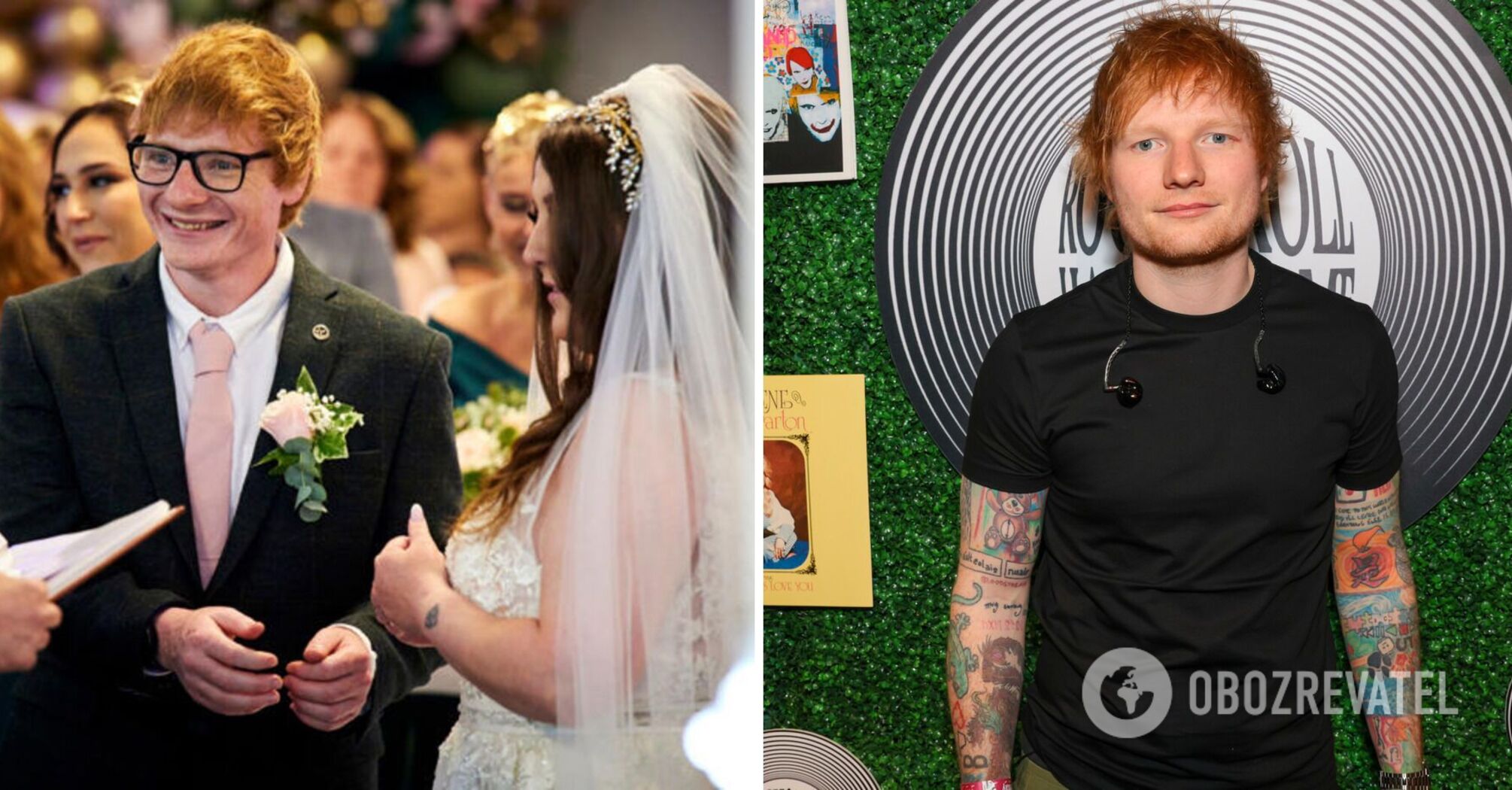 A devoted fan of Ed Sheeran married a star lookalike. Photo