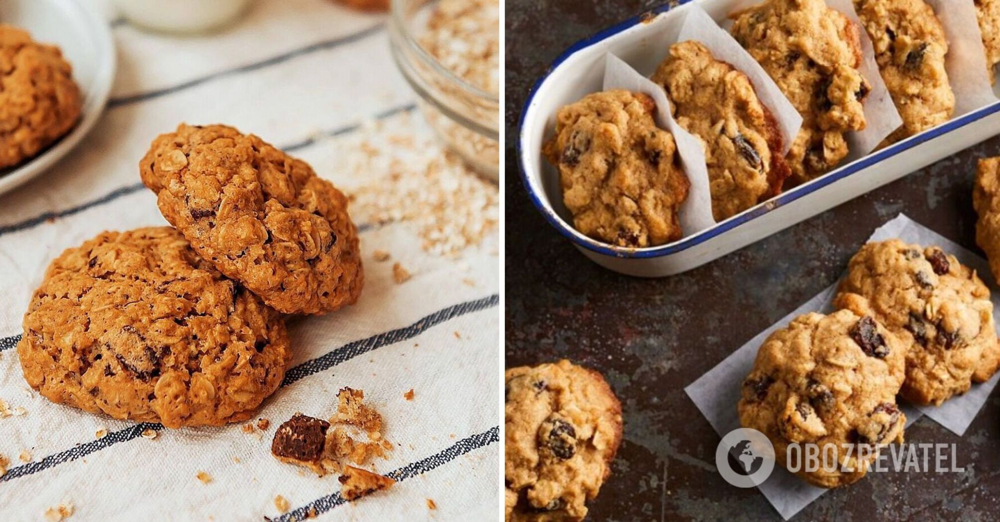 Crispy oatmeal cookies without eggs and flour: you only need three ingredients