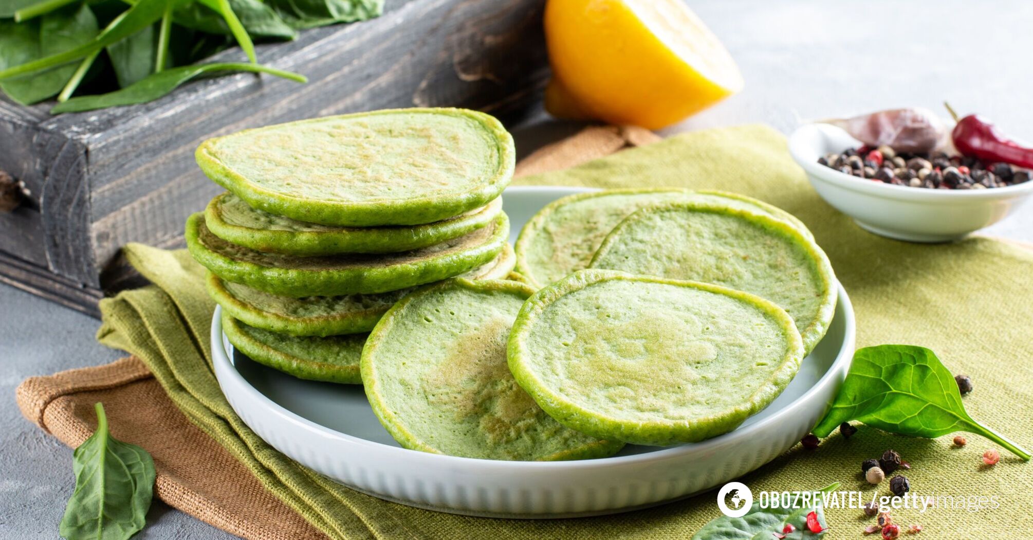 Zucchini and mint pancakes