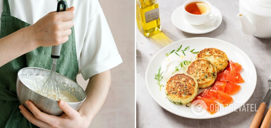 Homemade delicious salty cheesecakes