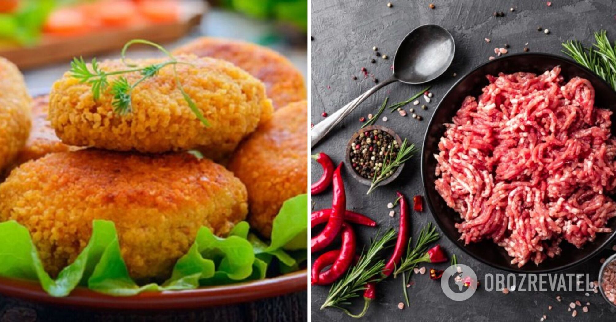 Minced meat for cutlets